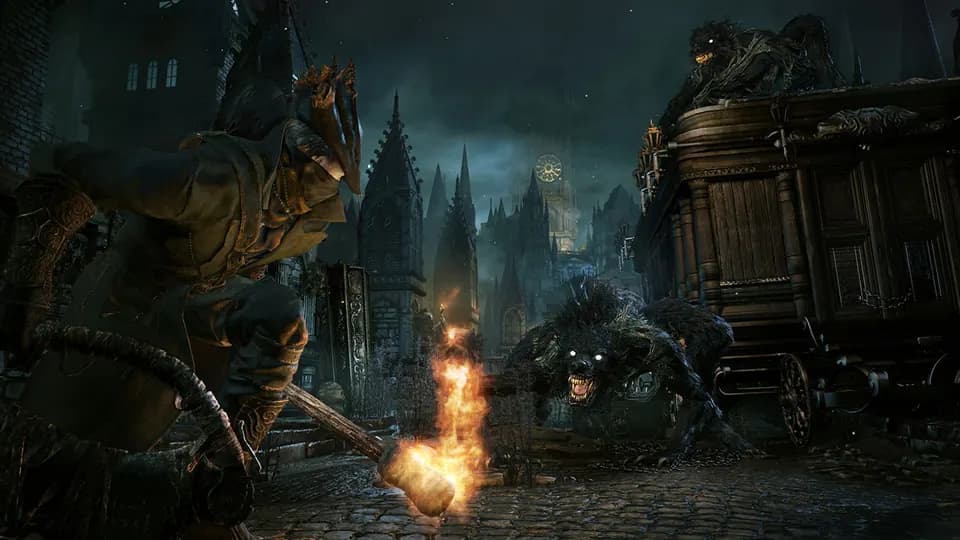 Bloodborne — кадр из игры, PS4
