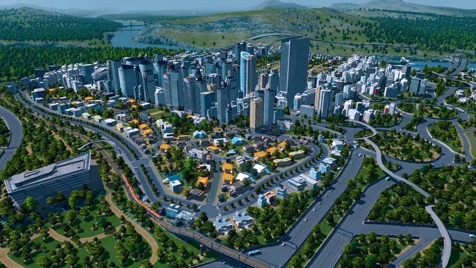 Cities: Skylines - Remastered — кадр из игры, PS5 и PS4