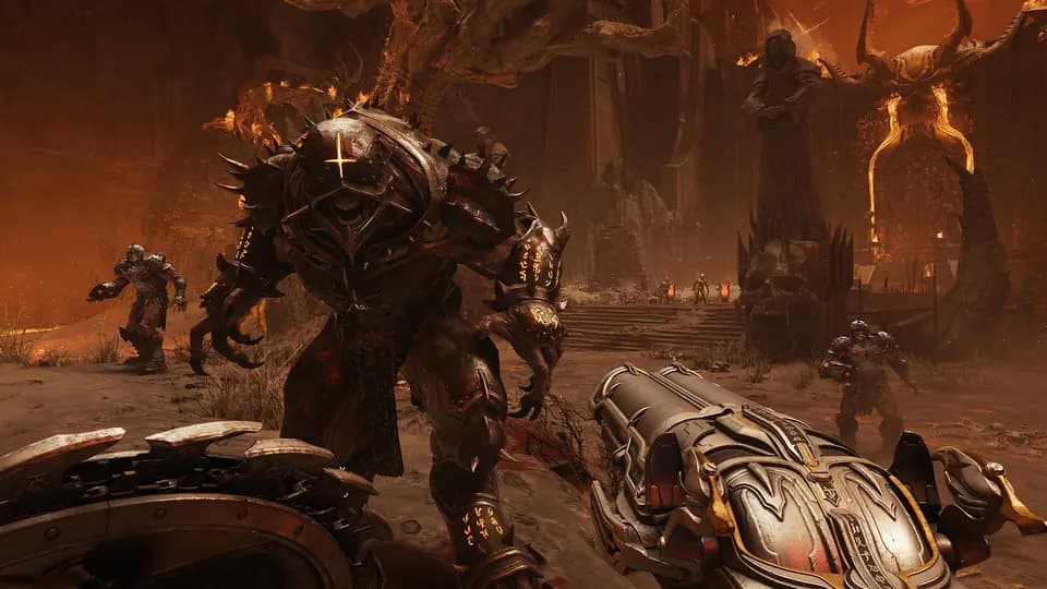 DOOM: The Dark Ages — кадр из игры, PS5