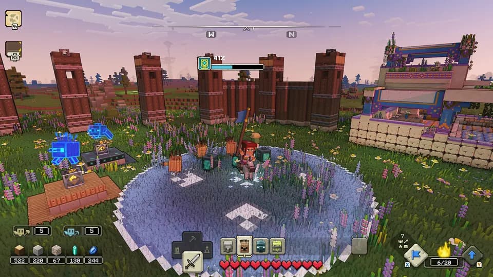 Minecraft Legends — кадр из игры, PS5 и PS4