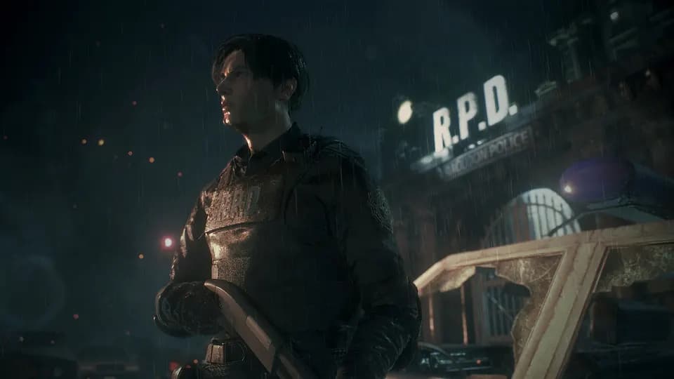 RESIDENT EVIL 2 — кадр из игры, PS5 и PS4